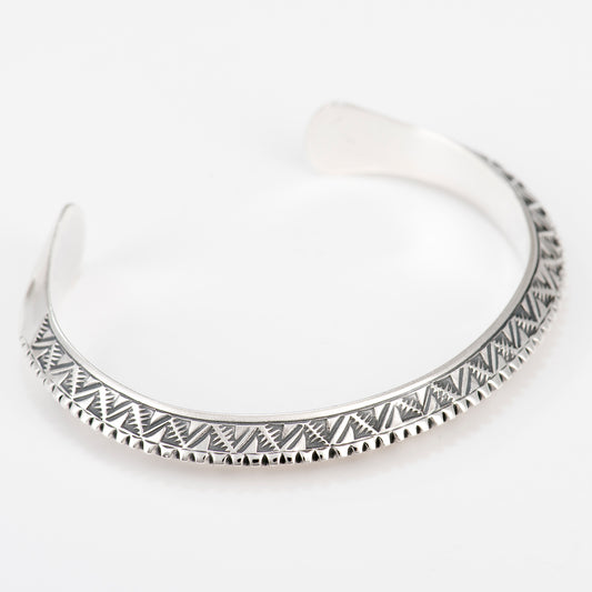 Triangle Wire Cuff Featuring Alternating Triangle Pattern