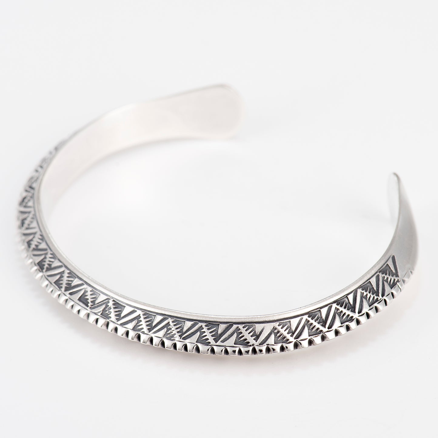 Triangle Wire Cuff Featuring Alternating Triangle Pattern