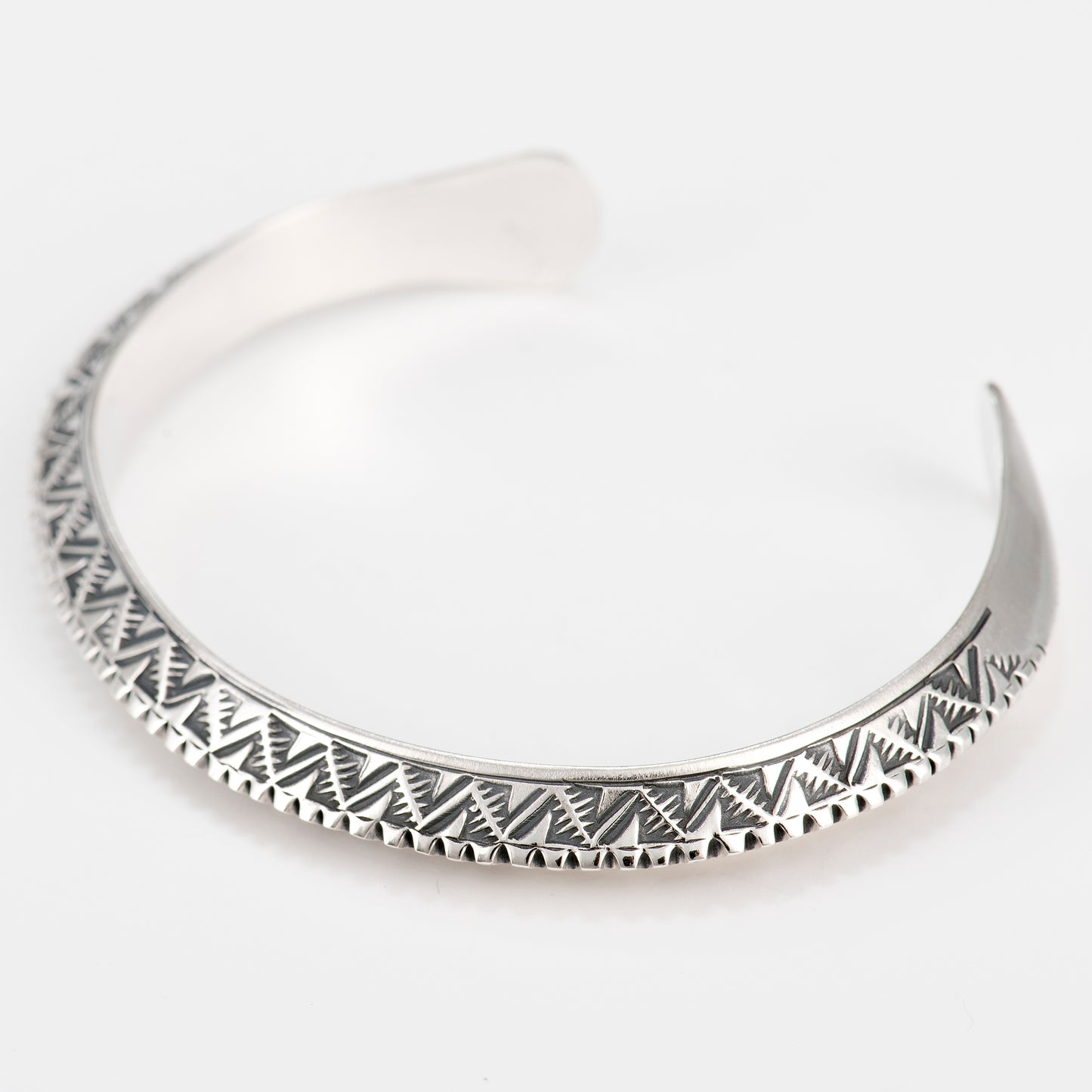 Triangle Wire Cuff Featuring Alternating Triangle Pattern
